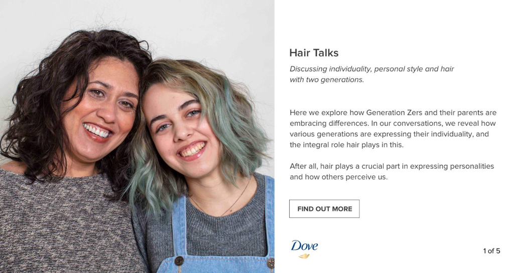 Dove Hair Stories Editorial in WebP by Chomoi Picho-Owiny Creative Director