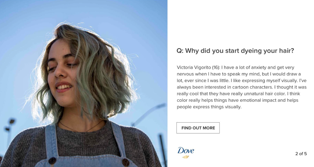 Dove Hair Stories Editorial in WebP by Chomoi Picho-Owiny Creative Director